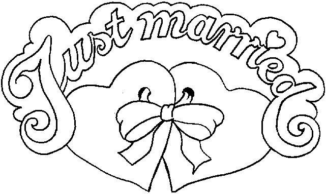 Malvorlage Just Married Auto Vorlage Zum Ausdrucken : Hochzeit